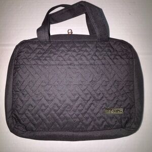 NWOT Quilted Black Toiletry Bag